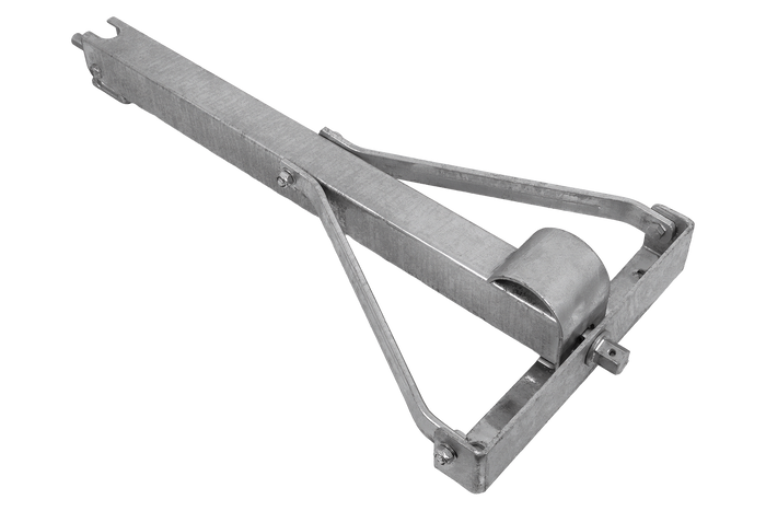 KNOTT 6X1197.007 uitschuifbare hoeksteunstabilisator voor aanhanger 1100 kg 498 mm