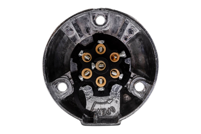 KAMAR 7-pins aansluiting voor aanhangerkoppeling, metaal