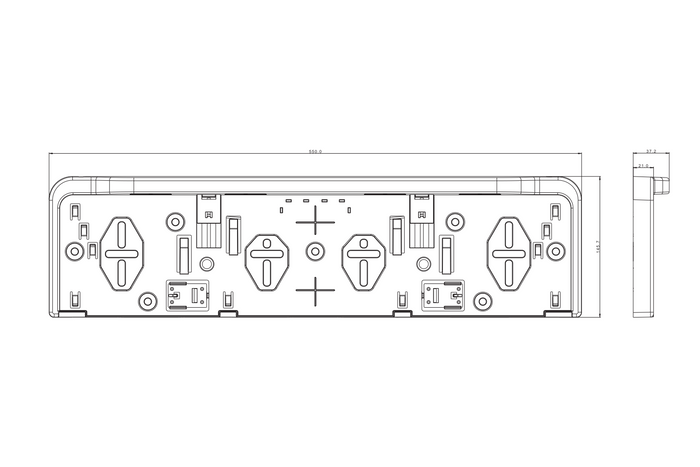 Kentekenplaathouder met LED-verlichting FRISTOM FT-264 LED M15