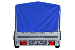 Lichte aanhanger 230x125 UNITRAILER GARDEN 230 KIPP met H-800 frame en blauwe hoes