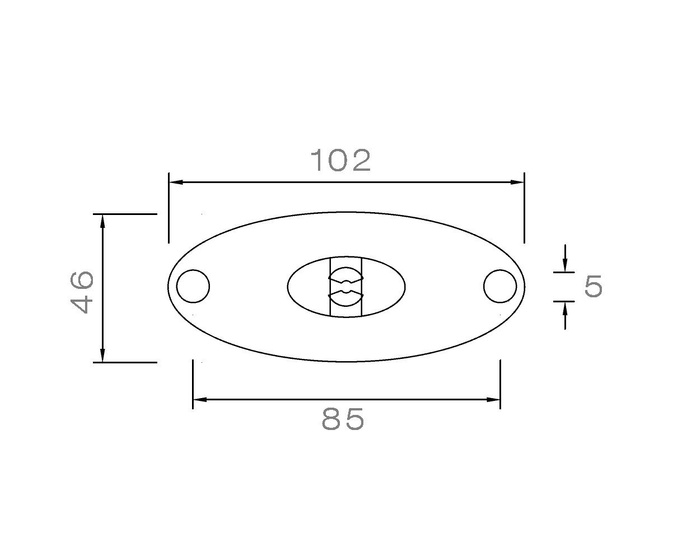 ASPÖCK FLATPOINT II LED-markeringslamp, oranje, universeel