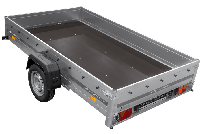 Enkelassige aanhanger op veren 264x150 UNITRAILER GARDEN 265/R KIPP