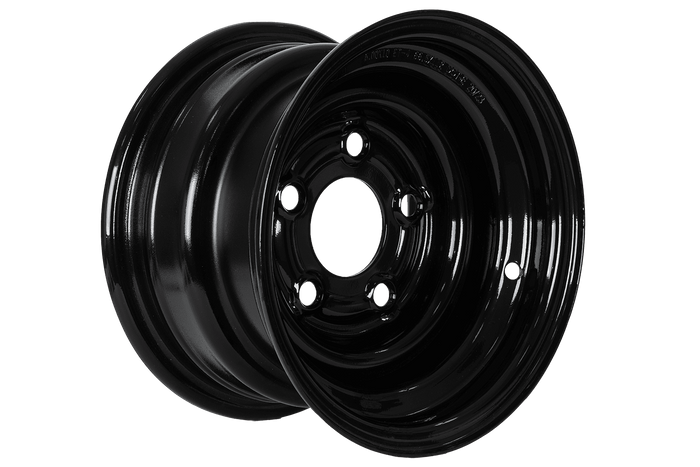 Stalen velg voor aanhanger UNITRAILER zwart 6Jx10"H2 5x112 ET:-4