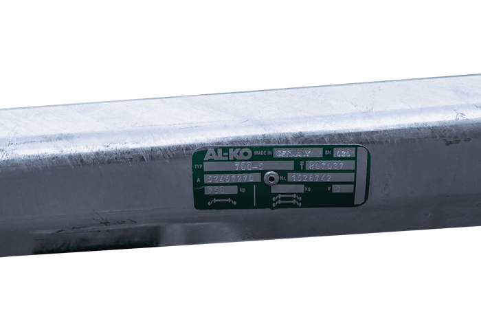 AL-KO OPTIMA ongeremde as voor aanhanger 750kg 1260mm 1720mm 4x100