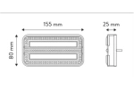 TT Technology TT.12024DI LED achterlichten 3 functies links + rechts, magnetisch