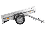 Enkelassige aanhangwagen op veren 200x125 UNITRAILER GARDEN 201/R KIPP