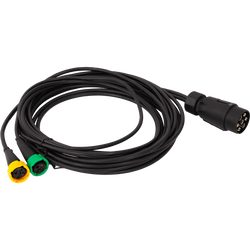 ASPÖCK 58-1022-087 elektrische installatie aanhangerkabelboom 4,5 m 7-pins stekker bajonetsluitingen 2x5-pins