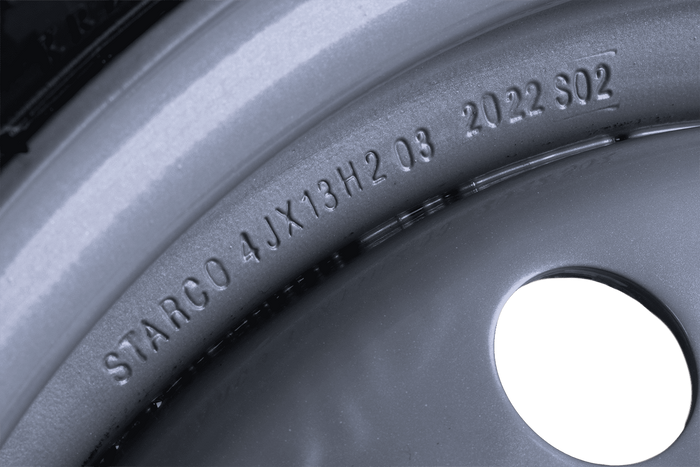 OUTLET aanhangwagenwiel KENDA BAND 155/70 R13 74N STARCO VELG 4Jx13"H2 4x100 ET 30