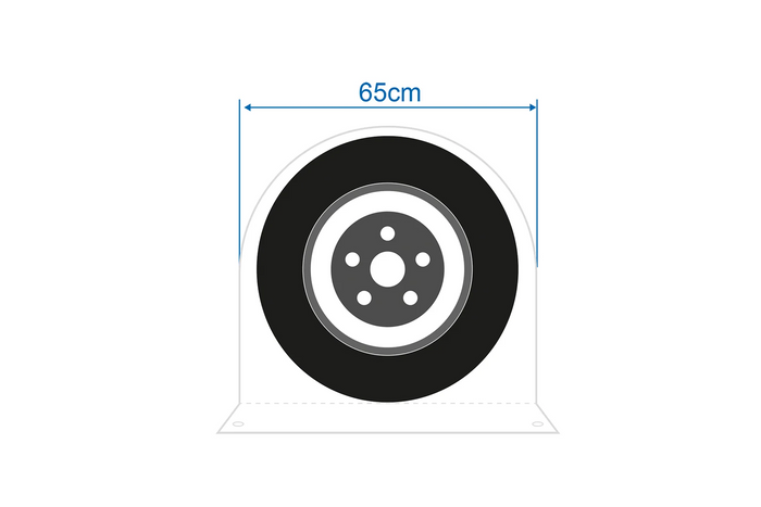 ProPlus 610312 wieldop voor een wiel met een maximale diameter van 65 cm.