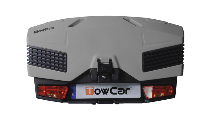 Towbox EVO classic grijs - bagagebox voor op de trekhaak