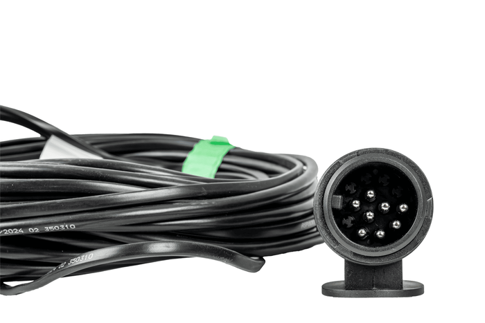 ASPÖCK elektrische installatie aanhangwagen takelwagen kabelboom 7 m 13/8 POLIGE stekker bajonetten 2x 5-POLIG