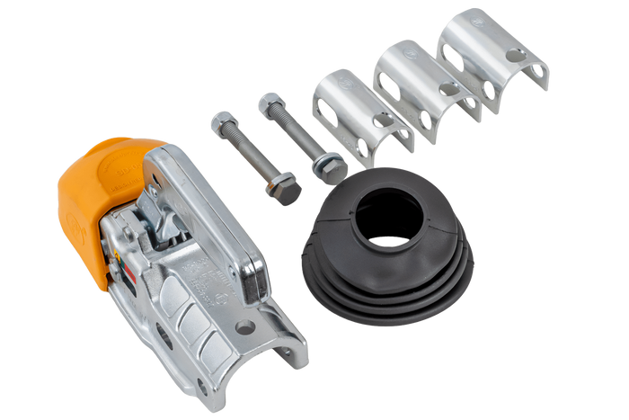 STEELPRESS BC-3000C-00-00+Z3 kogelkoppeling voor 3000kg aanhangwagen met 35-50mm buisdissel, gietijzer