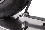 Set van vier HEFFA CARLINE 130 spanbanden voor sleepwagens wielbevestigingsbanden 5m/50mm/5t VDI 2700