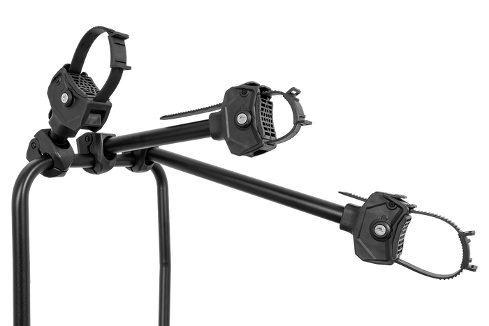 Inter Pack Velox 3 LED - opvouwbare fietsendrager voor op de trekhaak, geschikt voor 3 fietsen, met LED-verlichting (zwart)