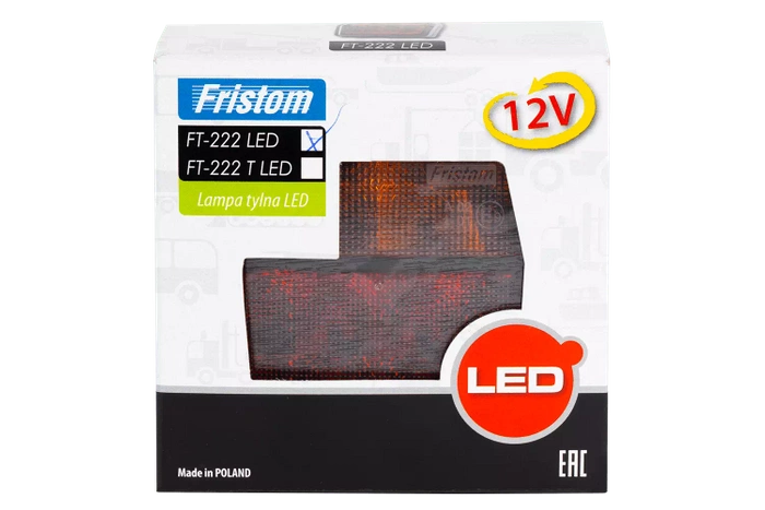 Achterlicht FRISTOM FT-222 LED 4 functies universeel