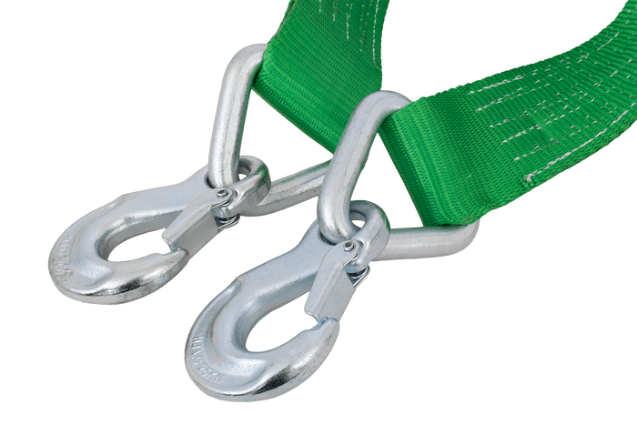 Sleepkabel met haken HILLS sleepband 5m/60mm/6t groen