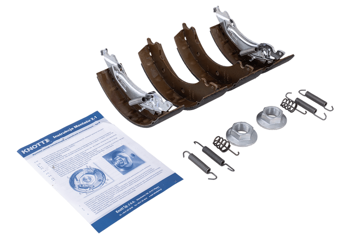 Remschoenen voor geremde assen KNOTT 200x50 Backmat SET
