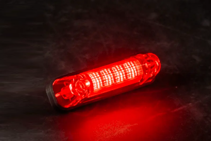 FRISTOM FT-081 LED-markeringslamp, rood, universeel