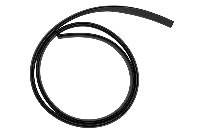 Rubberen afdekking/afdichting (onderkant) voor aluminium balk - G3 CL 127 cm