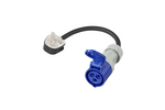 Adapter met CEE-stekker en UK-stopcontact, UK ProPlus 373522DE-kabel, 40 cm, 16A, 230V 