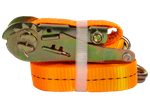 UNITRAILER 6m/25mm/1t oranje transportband met spaninrichting