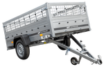 Lichte aanhanger 230x125 UNITRAILER GARDEN 230 KIPP met zijwanden van gaas