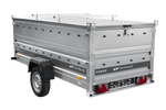 Enkelassige aanhanger 264x125 UNITRAILER FORCE 264 KIPP met BIS-zijwanden en aluminium afdekking