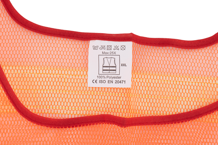 HERMON XXL oranje reflecterend vest met klittenband aan de zijkant