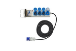 CEE campingverlengsnoer met splitter ProPlus 373583DE 10m kabel, 3x Schuko-aansluitingen, 2x USB