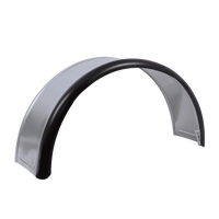 Aanhangwagen spatbord 13-15" DOMAR DK7110 wielkast 820/240mm metaal met rubberen rand