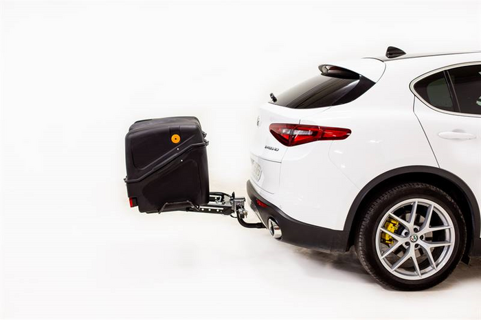 Towbox V1 Black Edition - bagagebox voor montage op de trekhaak