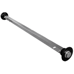 KNOTT VR7 ongeremde starre as met vering voor aanhanger 750 kg 1240 mm 1580 mm 4x100