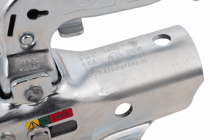 STEELPRESS BC-1700A kogelkoppeling voor 1700kg aanhangwagen met 45mm buisvormige dissel