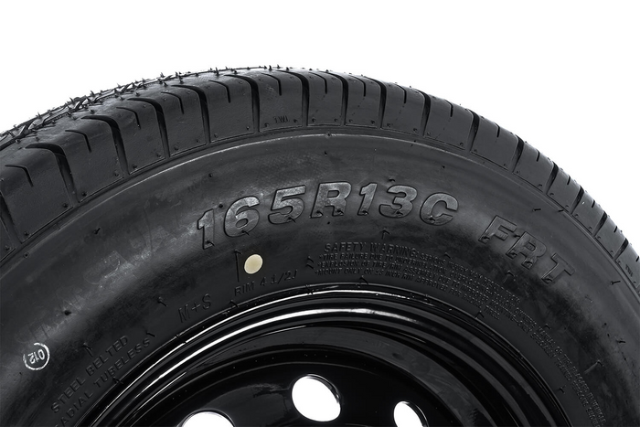 Versterkte wiel voor aanhangwagen LINGLONG BAND 165/80 R13C 96/94N UNITRAILER VELG zwart 4.5Jx13"H2 5x112 ET 30
