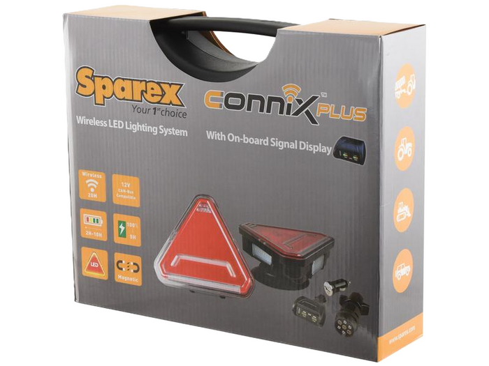 SPAREX CONNIX PLUS S.162710 LED achterlichten 6 functies links+rechts, draadloos, met magneet