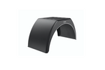 Dubbel spatbord voor aanhanger 15-16" DOMAR DK3120 platte wielkast 1000/510mm met witte velg
