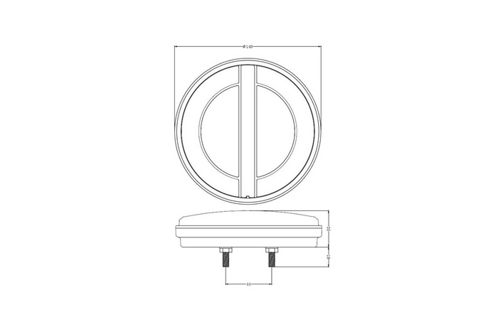 TruckLED L1883 LED achterlicht 3 functies links