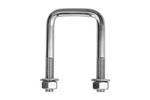 DROMET type C vierkante klem met moeren en ringen M12 85/42/85