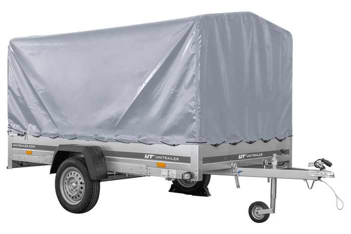 Eenassige aanhangwagen 264x150 UNITRAILER GARDEN 265 KIPP met frame H-1100 en grijze huif