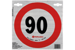 Reflecterende sticker Verkeersbord LAMPA snelheidslimiet 90 km/u B-33