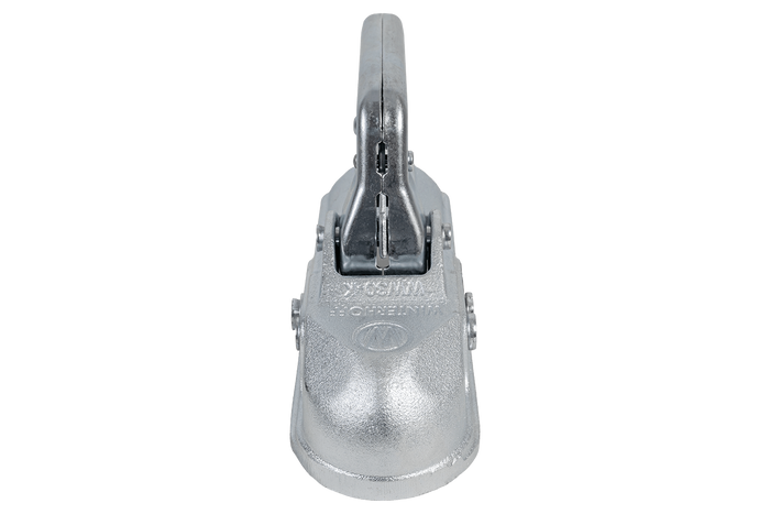 WINTERHOFF WW 30-K+Z kogelkoppeling voor een aanhanger van 3000 kg met een dissel van 35-51 mm buis, gietijzer.