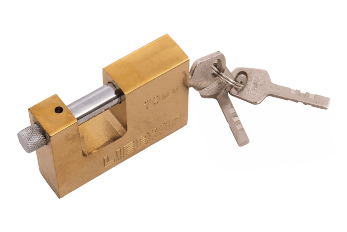 Messing hangslot 70mm HERMON, oordiameter 10mm