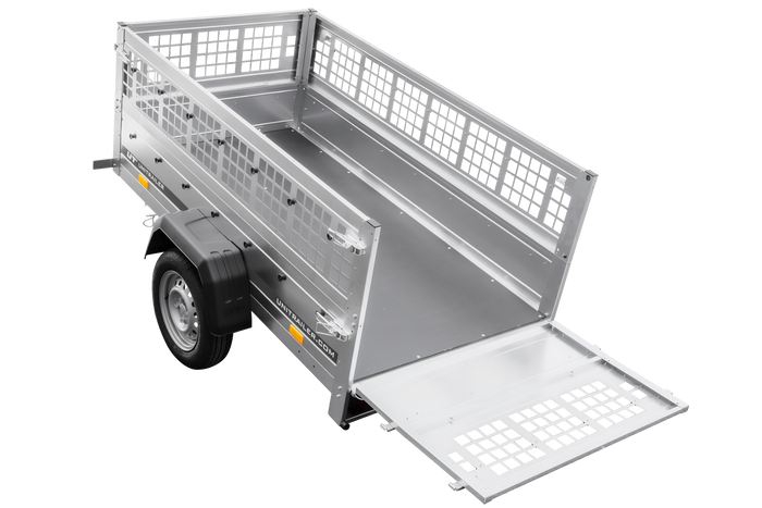 Lichte aanhanger 200x106 UNITRAILER GARDEN 200 KIPP met gaaswanden