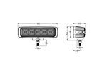 LED-werklamp reflector TT TECHNOLOGY ZWART TT.13445 45xLED 3120lm rechthoekig