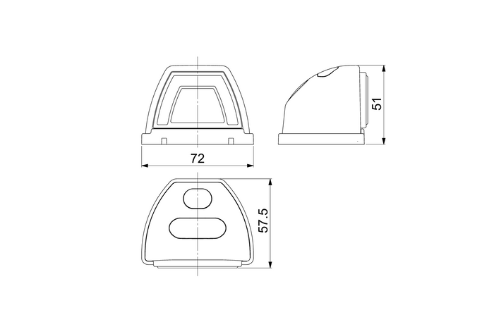 HORPOL LZD 3089 LED-achterlicht met 2 functies, universeel