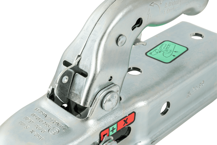 KNOTT KQ14-B kogelkoppeling 1400 kg voor aanhanger met vierkante dissel 60 mm