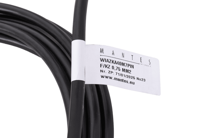 MANTES elektrische installatie aanhangwagen kabelboom 4m 7PIN stekker 6.3 connectoren