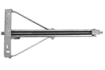KNOTT 6X1197.007 uitschuifbare hoeksteunstabilisator voor aanhanger 1100 kg 498 mm