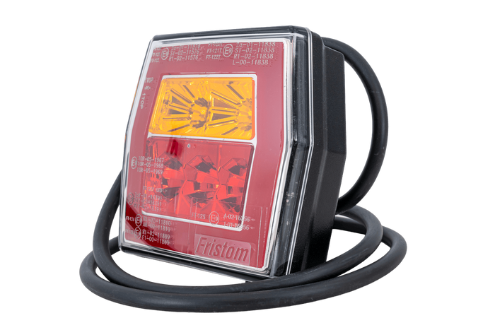 FRISTOM FT-122 LED-achterlicht, 3 functies, universeel