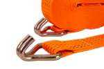 Set van vier UNITRAILER 15m/50mm/5t oranje transportbanden met spaninrichting
